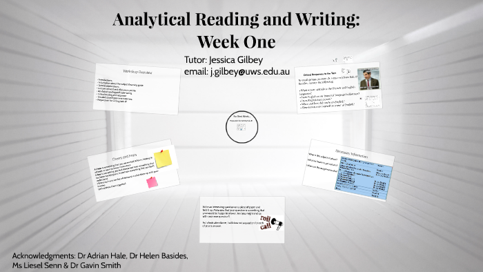 Analytical Reading And Writing: By Jessica Gilbey On Prezi