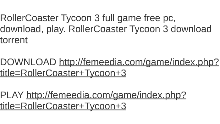 torrent roller coaster tycoon original mac