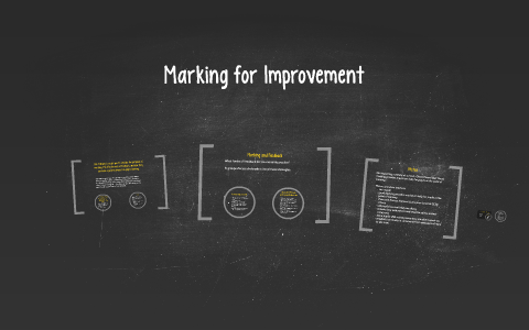 Marking for Improvement by on Prezi