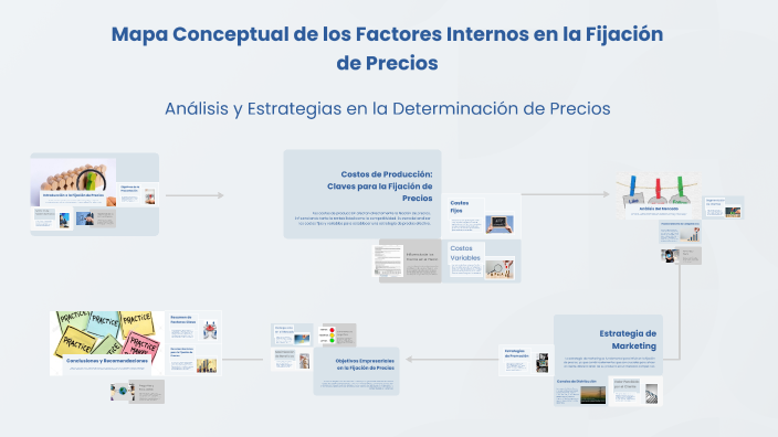 Mapa Conceptual de los Factores Internos en la Fijación de Precios by