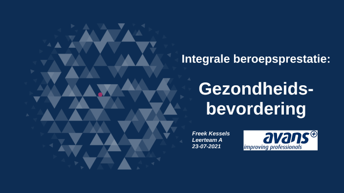 Ibp Gezondheidsbevordering By Freek Kessels On Prezi