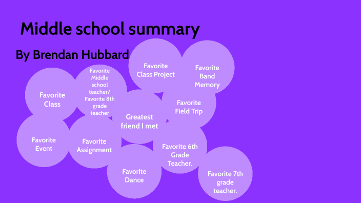 Middle School Summary Lesson