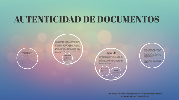 AUTENTICIDAD DE DOCUMENTOS by KENNYA CORONA PANIAGUA on Prezi