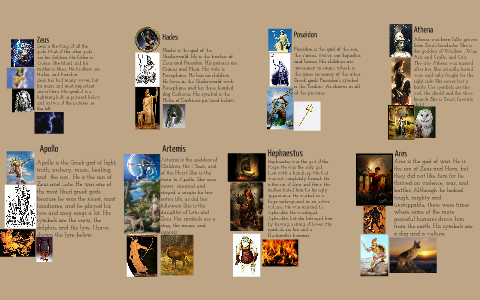 greek gods and goddesses assignment