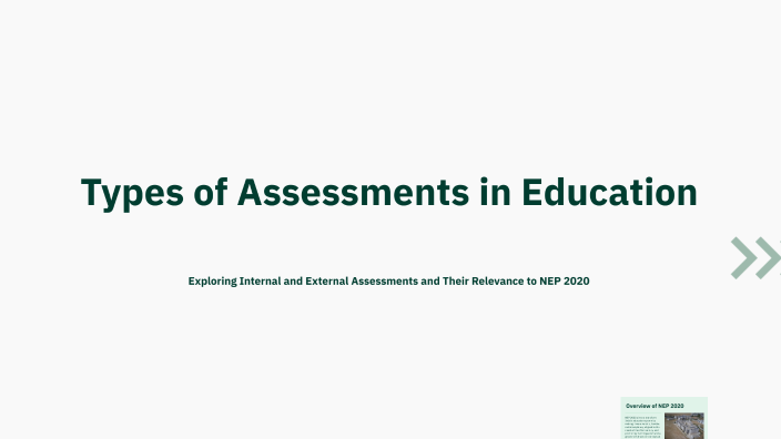 Types of Assessments in Education by Preritha Shree on Prezi