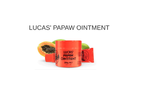 Lucas' Papaw Ointment, an Industry Secret