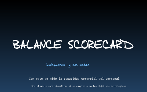 BALANCED SCORECARD by NYDIA MUÑOZ ROLDAN on Prezi