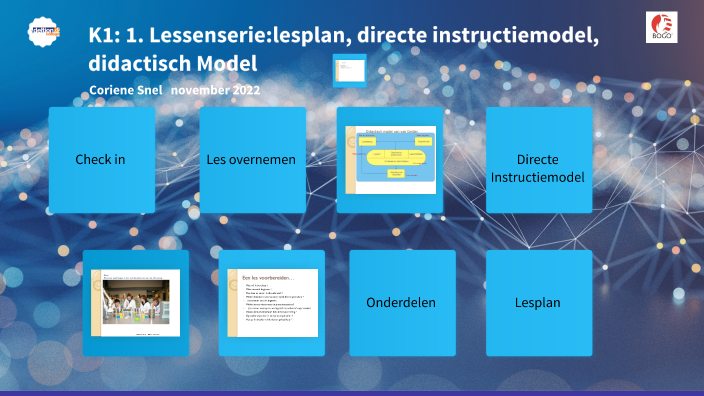 Les 1 K1 Het Didactisch Model By Coriene Snel On Prezi