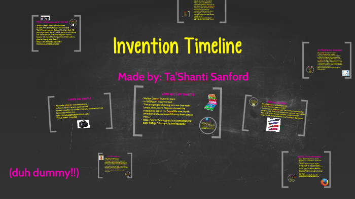 Invention Timeline by Tashanti Sanford on Prezi