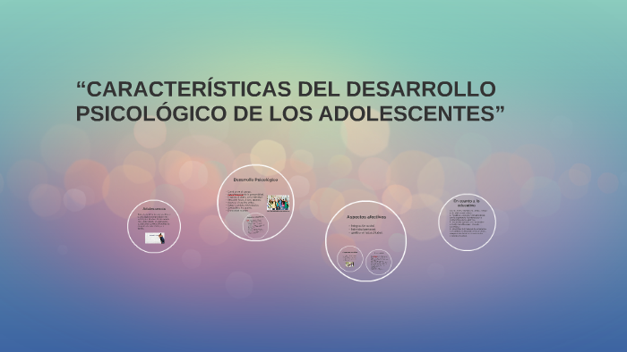 “CARACTERÍSTICAS DEL DESARROLLO PSICOLóGICO DE LOS ADOLESCEN by Diana ...