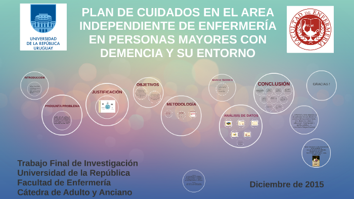 PLAN DE CUIDADOS EN EL AREA INDEPENDIENTE DE ENFERMERÍA EN by María ...