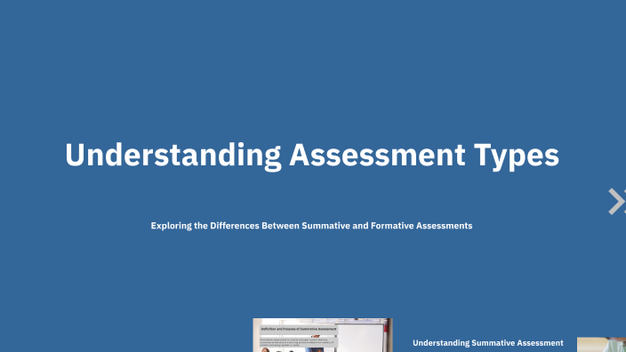 Understanding Assessment Types by Nourhan Elsawy on Prezi