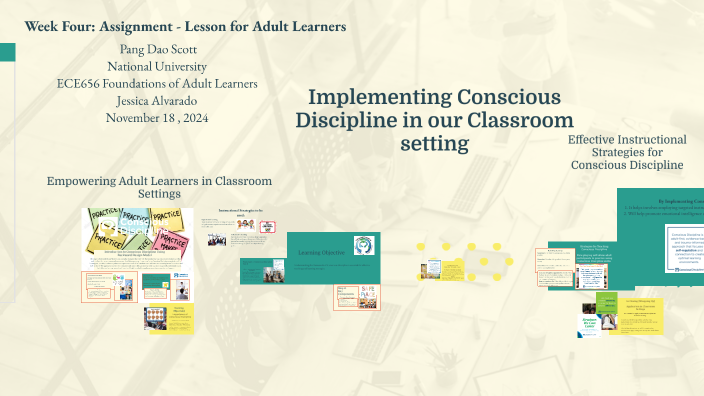 Lesson for adult learner Implementing Conscious Discipline by Dao Scott ...