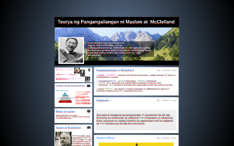 Teorya ng Pangangailangan ni Maslow at McClelland by Alyssa Ortega