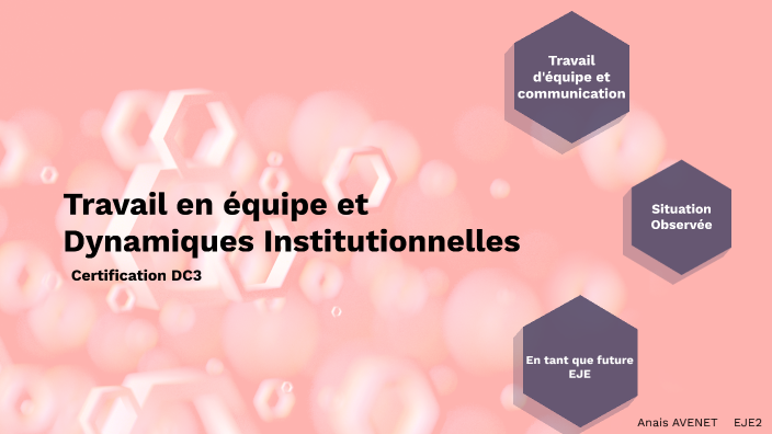 Travail en équipe et Dynamiques Institutionnelles by Anais AVENET on Prezi