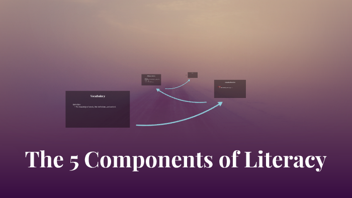 The 5 Components of Literacy by Tessa Moran on Prezi