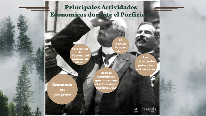 PRINCIPALES ACTIVIDADES ECONOMICAS DEL PORFIRIATO by Diego Rodriguez on