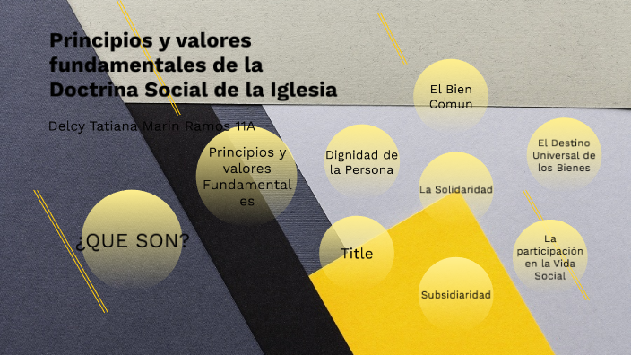 Principios y Valores fundamentales de la Doctrina Social de la Iglesia ...