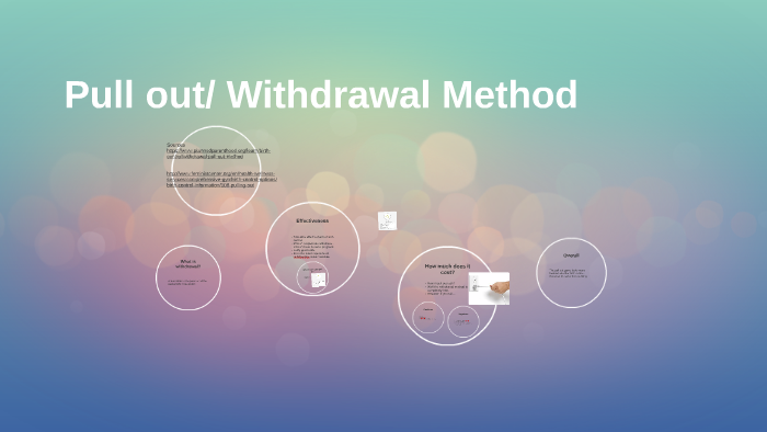 Pull Out Method, Withdrawal