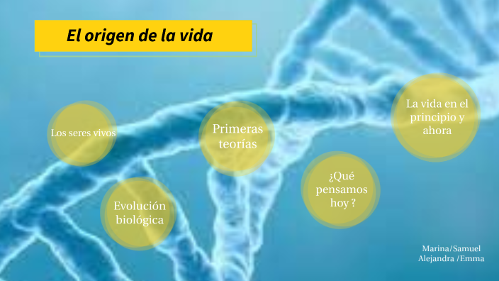 EL ORIGEN DE LA VIDA by marina garcia on Prezi