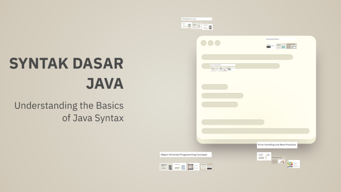 SYNTAK DASAR JAVA by MUHAMMAD ILHAM REZKI BARAWAS on Prezi