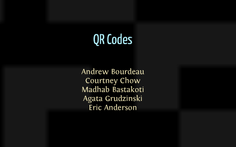 QR Codes by Eric Anderson on Prezi
