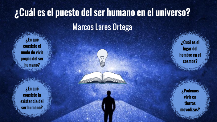 ¿Cuál es el puesto del ser humano en el universo? by Marcos Lares ...