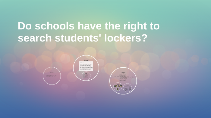 School Searches of Students' Lockers Essay - Words | Bartleby