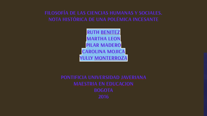 FilosofÍa De Las Ciencias Humanas Y Sociales Nota HistÓrica By Melina Benitez On Prezi Next 2952