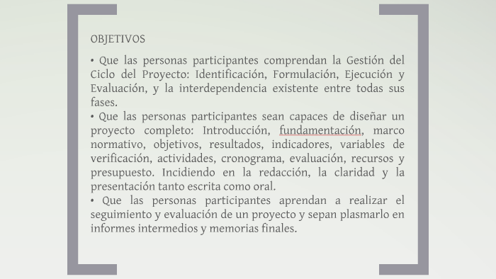 gestión proyectos 2017 by on Prezi
