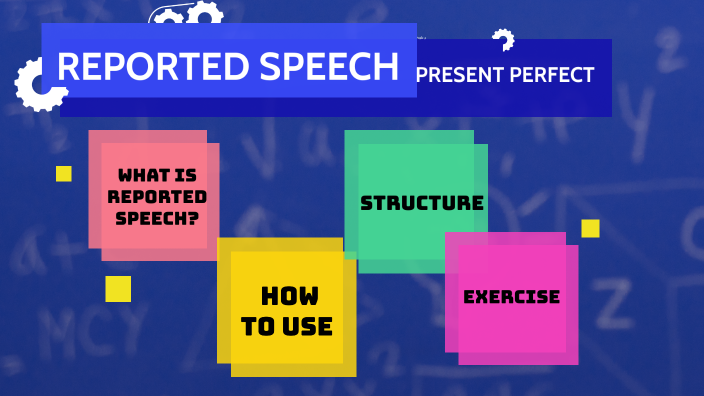 reported speech present perfect