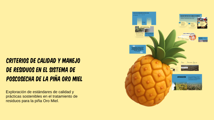 Criterios de Calidad y Manejo de Residuos en el Sistema de Poscosecha ...