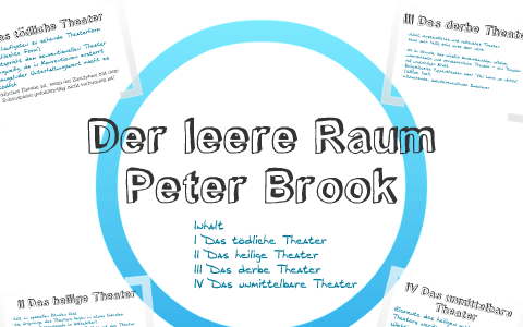 Der leere Raum - Peter Brook by Hannah Kalberlah on Prezi