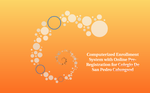 Computerized Enrollment System with Online Pre-Registration by Melissa ...