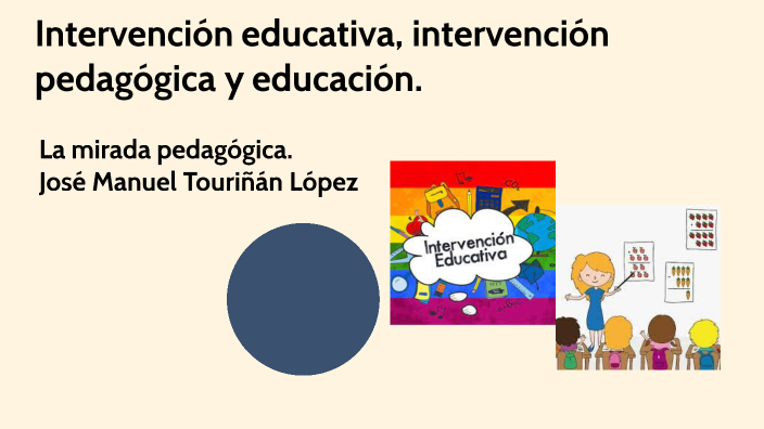 Intervención educativa, intervención pedagógica y educación. La mirada ...