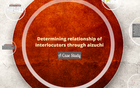Determining relationship of interlocutors through aizuchi by Sam Holman ...