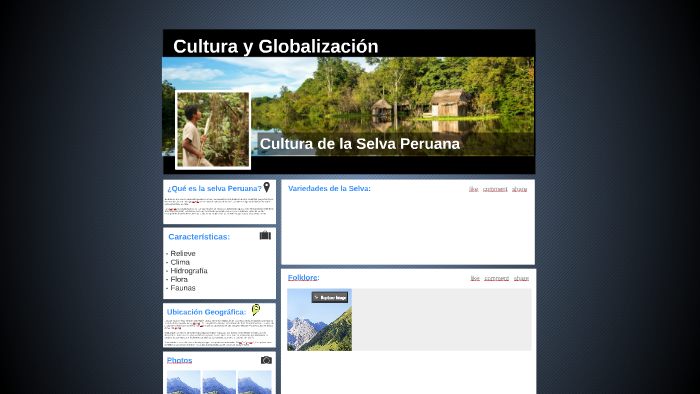Cultura de la Selva Peruana by on Prezi