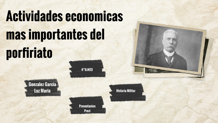 Actividades económicas mas importantes del Porfiriato by Luz Gonzalez