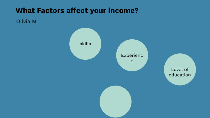 What Factors Affect your income? by Olivia Mejeris on Prezi