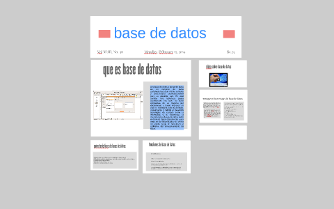 base de datos by Jorge Alvarez on Prezi