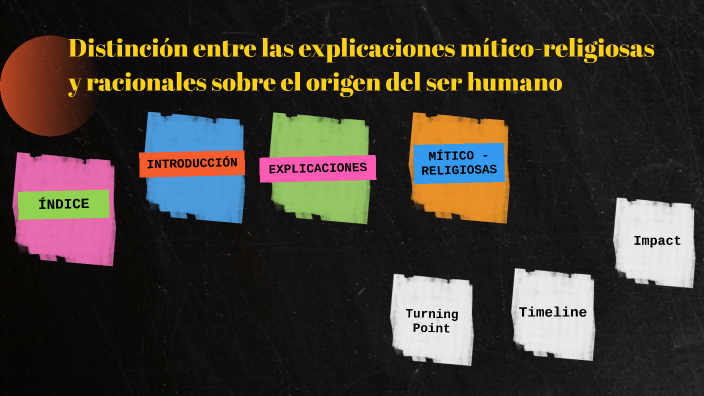 Distinción entre las explicaciones mítico-religiosas y racionales sobre