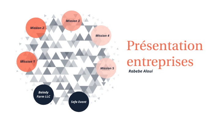 Présentation entreprises by Rabebe ALOUI on Prezi