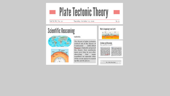 Plate Tectonic theory by We are #1 on Prezi