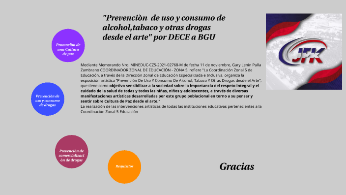 Prevenciòn de uso y consumo de drogas by Miryan Tomala