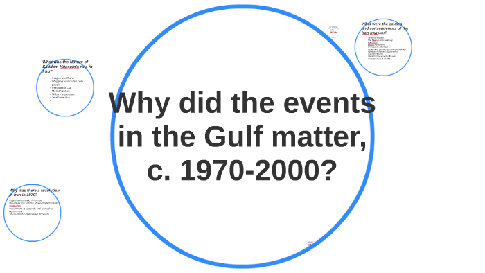 Why did the events in the Gulf matter, c. 1970-2000? by sara vallis on ...