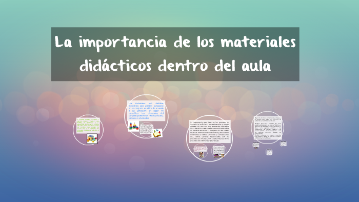 La importancia de los materiales didácticos dentro del aula by Paola De ...