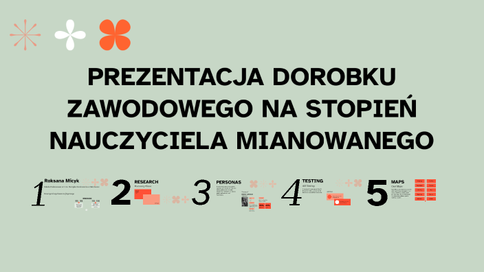 PREZENTACJA DOROBKU ZAWODOWEGO NA STOPIEŃ NAUCZYCIELA MIANOWANEGO by