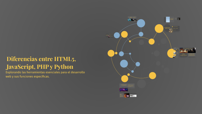 Diferencias entre HTML5, JavaScript, PHP y Python by aaron gamarra on Prezi