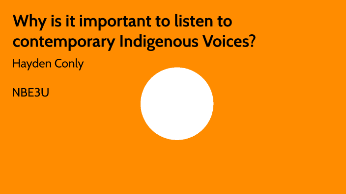 contemporary indigenous american voices assignment