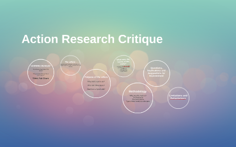 action research is criticized because